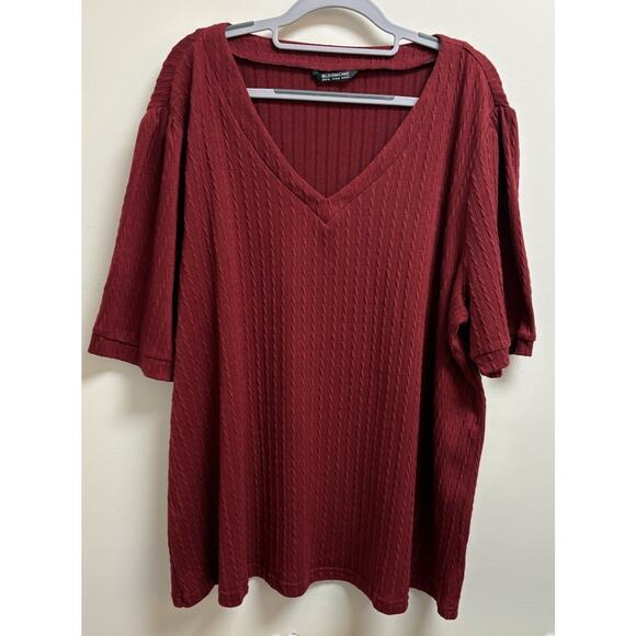 BloomChic Tops - Bloomchic Short-Sleeve Sweater Red Womens Size 14/16